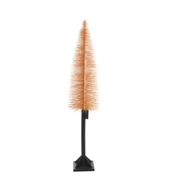 ⁨Choinka sztuczna w kolorze miedzianym drzewko świąteczne 120 cm glamour⁩ w sklepie Wasserman.eu