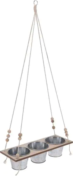 Doniczka wisząca 3-częściowa 3x doniczka wys. 8,5 cm śr. 11,5 cm w sklepie Wasserman.eu