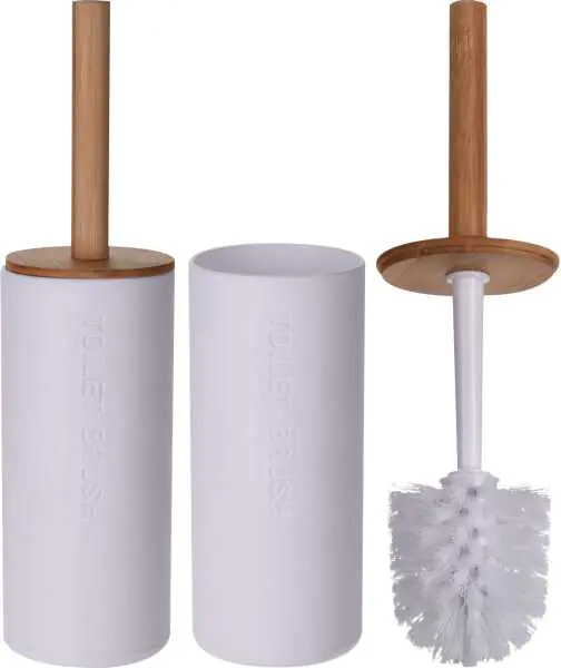 ⁨Toilet brush white wooden⁩ at Wasserman.eu