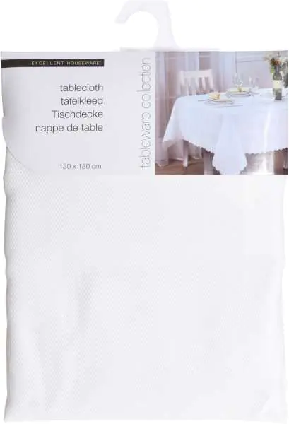 Rectangular tablecloth 180x130cm cream stain resistant at Wasserman.eu