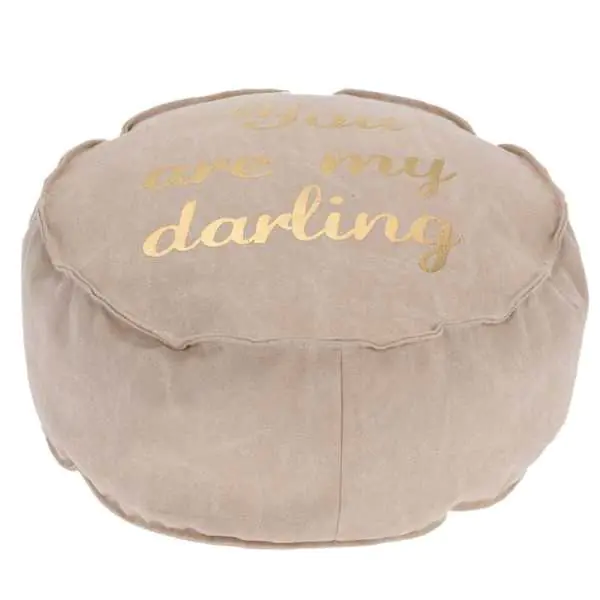 ⁨Round pouf "My Darling" pastel pink⁩ at Wasserman.eu