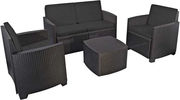 ⁨Set of garden furniture Etna 4 pieces with pillows⁩ at Wasserman.eu