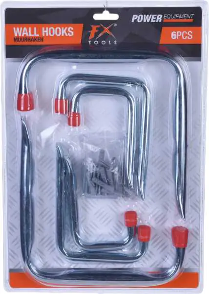 ⁨Metal wall hooks set of 6pcs. Hooks⁩ at Wasserman.eu