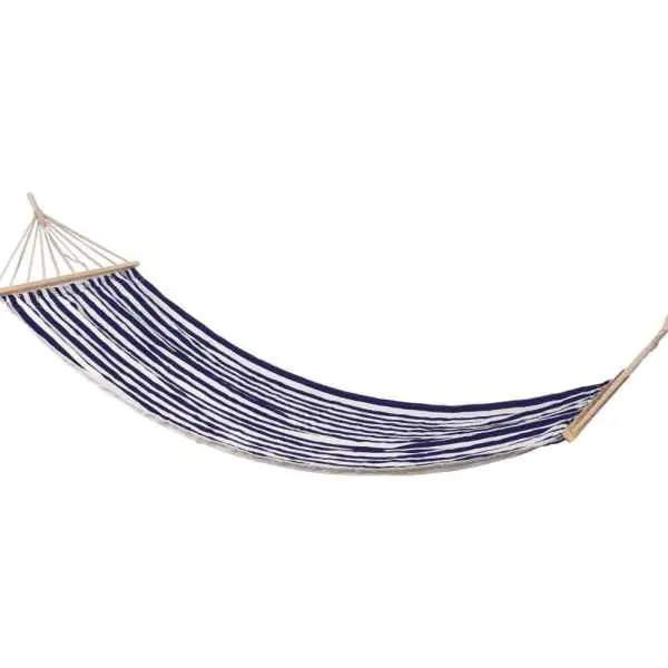 ⁨Garden hammock striped XXL 1 person 200x80cm⁩ at Wasserman.eu