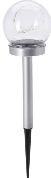 ⁨Lampa solarna ogrodowa kula LED śr. 10cm⁩ w sklepie Wasserman.eu