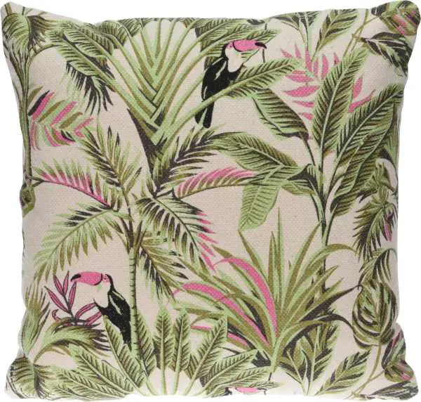 ⁨Decorative pillow for garden house 45x45cm theme tropical forest cotton⁩ at Wasserman.eu