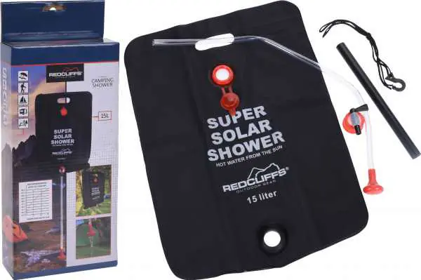 ⁨Prysznic ogrodowy kempingowy turystyczny 15l czarny⁩ w sklepie Wasserman.eu