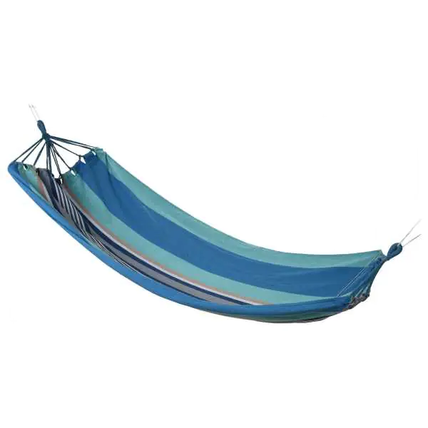 ⁨Blue striped hammock 200x100 cm⁩ at Wasserman.eu