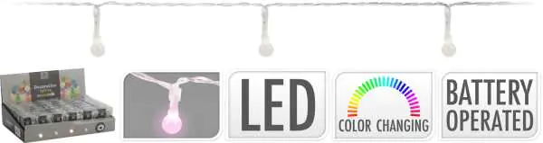 ⁨Garden Lights 10LED ColorED Balls For Batteries⁩ at Wasserman.eu