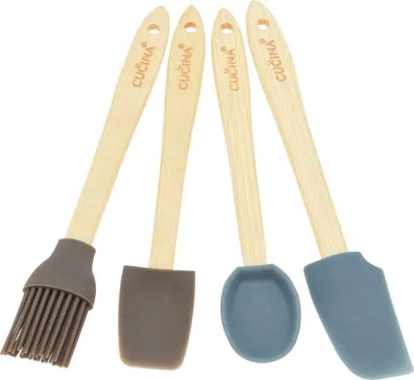 ⁨Silicone accessories kitchen utensils set of 4 pcs.⁩ at Wasserman.eu