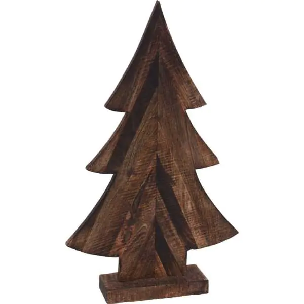 ⁨Ecological wooden Christmas tree on a stand 43 cm m Christmas decoration⁩ at Wasserman.eu