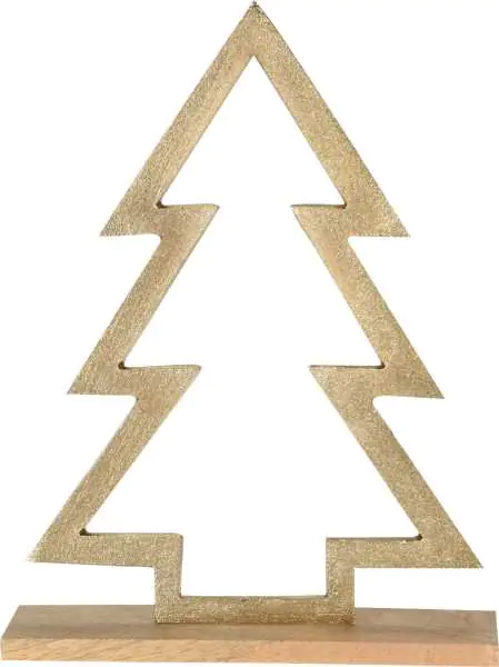 ⁨Aluminum Christmas tree gold decoration for Christmas glamour 21 cm⁩ at Wasserman.eu