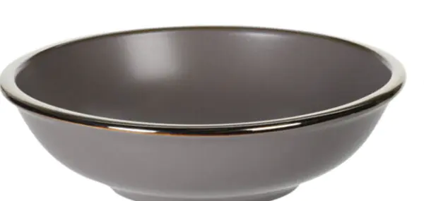 Deep round plate made of stoneware navy blue 18 cm at Wasserman.eu