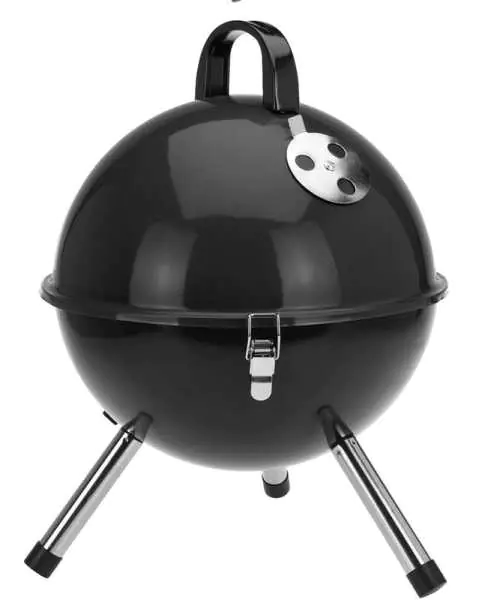 ⁨Grill ogrodowy okrągły węglowy czarny bbq 31 cm⁩ w sklepie Wasserman.eu