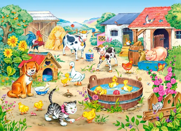 ⁨CASTORLAND Puzzle 60el. Farm - Farma⁩ w sklepie Wasserman.eu