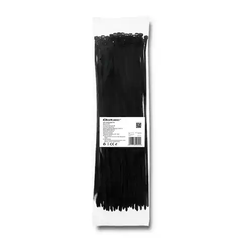 ⁨Opaski zaciskowe 4.8x350mm, nylon UV, 100szt., czarne⁩ w sklepie Wasserman.eu