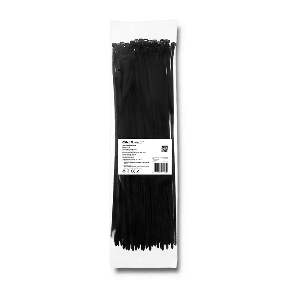 ⁨Cable ties 4.8x350mm, nylon UV, 100pcs, black⁩ at Wasserman.eu