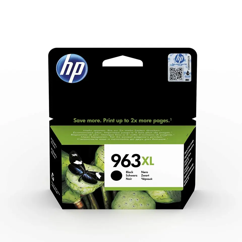 Cartridge for an inkjet printer 963XL Black 3JA30AE at Wasserman.eu