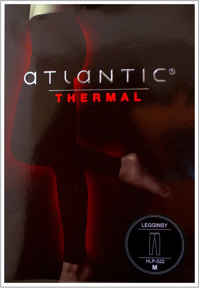 ⁨LEGGINSY ATLANTIC HLP-022 THERMAL (kolor czarny, rozmiar L)⁩ w sklepie Wasserman.eu