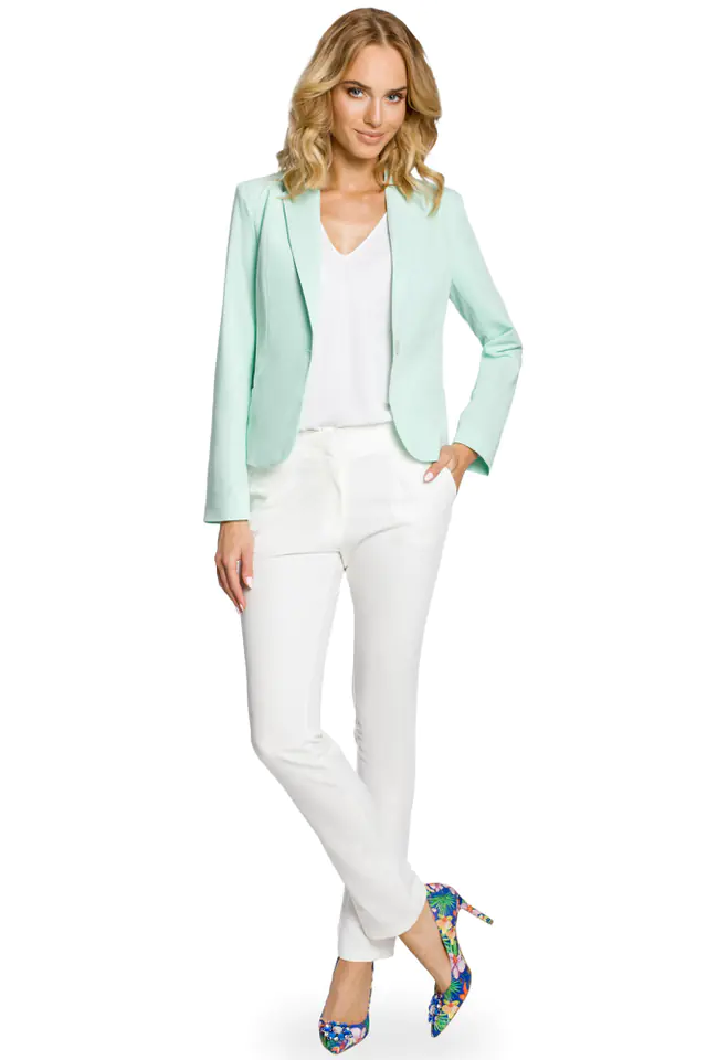 ⁨M030 Jacket ladies' blazer cape - mint (Celadon color, size S (36))⁩ at Wasserman.eu