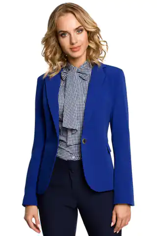 ⁨M051 Elegant jacket for women - cornflower (Color: blue, Size XL (42))⁩ at Wasserman.eu