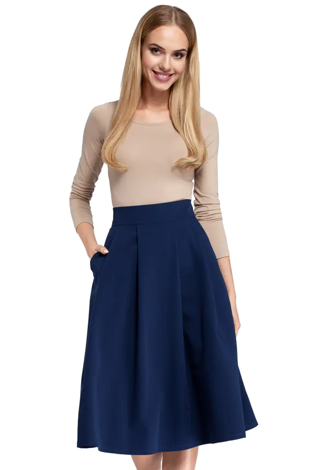 ⁨M302 Navy blue skirt (navy blue, size L (40))⁩ at Wasserman.eu