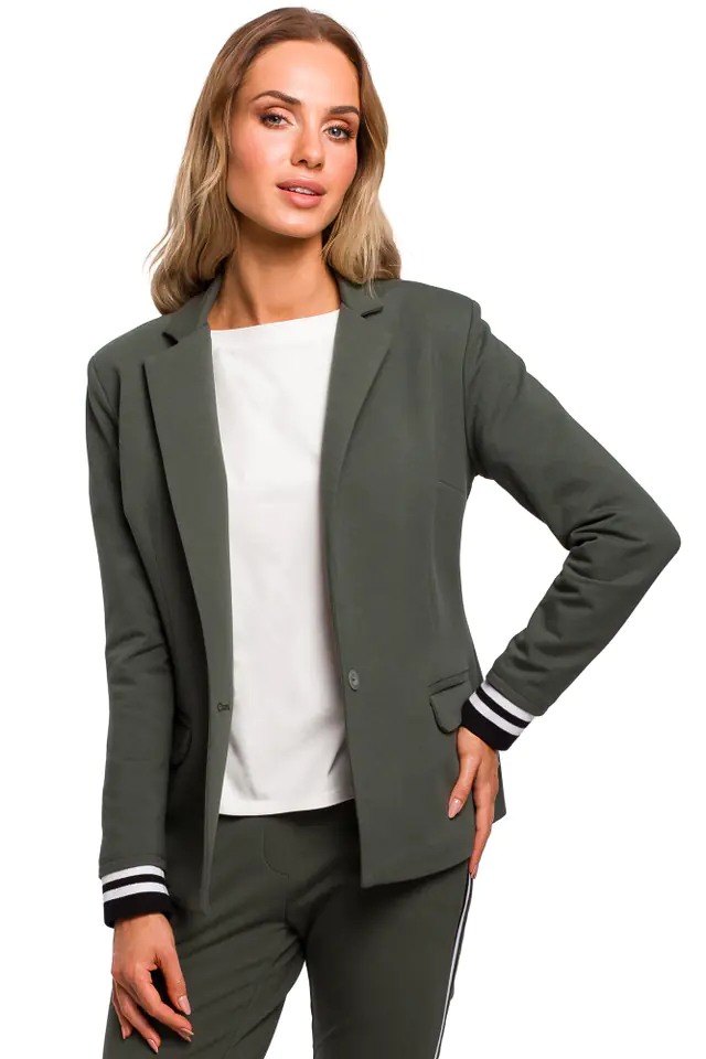 ⁨M459 Jacket with ribbing in cuffs - military green (Khaki color, size L (40))⁩ at Wasserman.eu