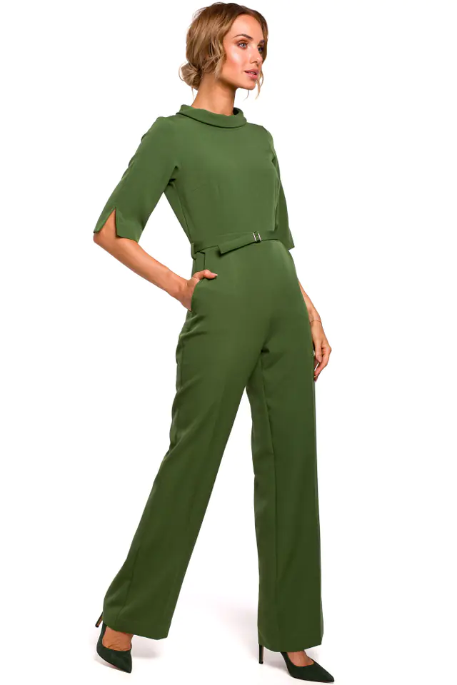 ⁨M463 Stand-up collar jumpsuit - green (Green, Size XXL (44))⁩ at Wasserman.eu