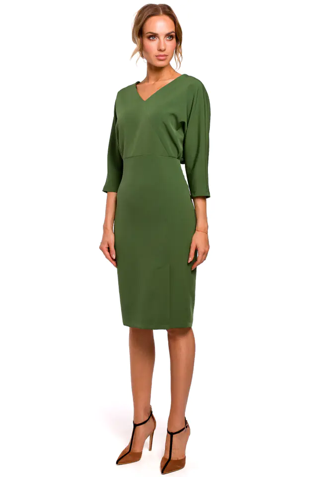 ⁨M464 Sukienka z luźną górą - zielona (kolor zielony, rozmiar XXL)⁩ w sklepie Wasserman.eu