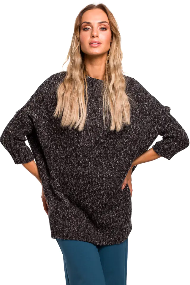 ⁨M470 Sweater turtleneck melange - graphite (Graphite color, Size L/XL)⁩ at Wasserman.eu