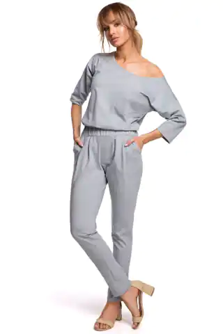 ⁨M497 Jumpsuit with bat sleeves - pigeon (Grey colour, Size S (36))⁩ at Wasserman.eu