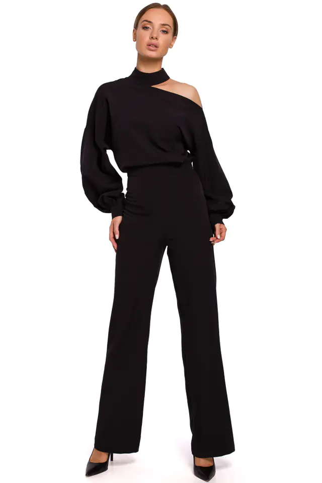 ⁨M528 Jumpsuit with puffy sleeves - black (Colour black, Size S (36))⁩ at Wasserman.eu