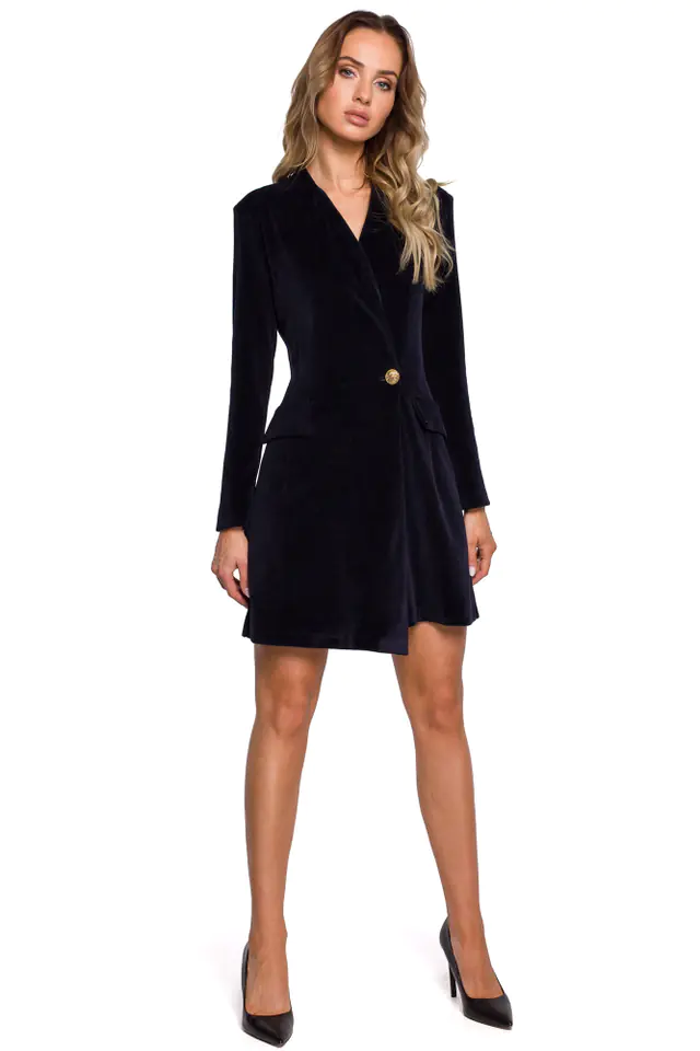 ⁨M562 Velour Jacket Dress - navy blue (Navy blue, Size XL (42))⁩ at Wasserman.eu