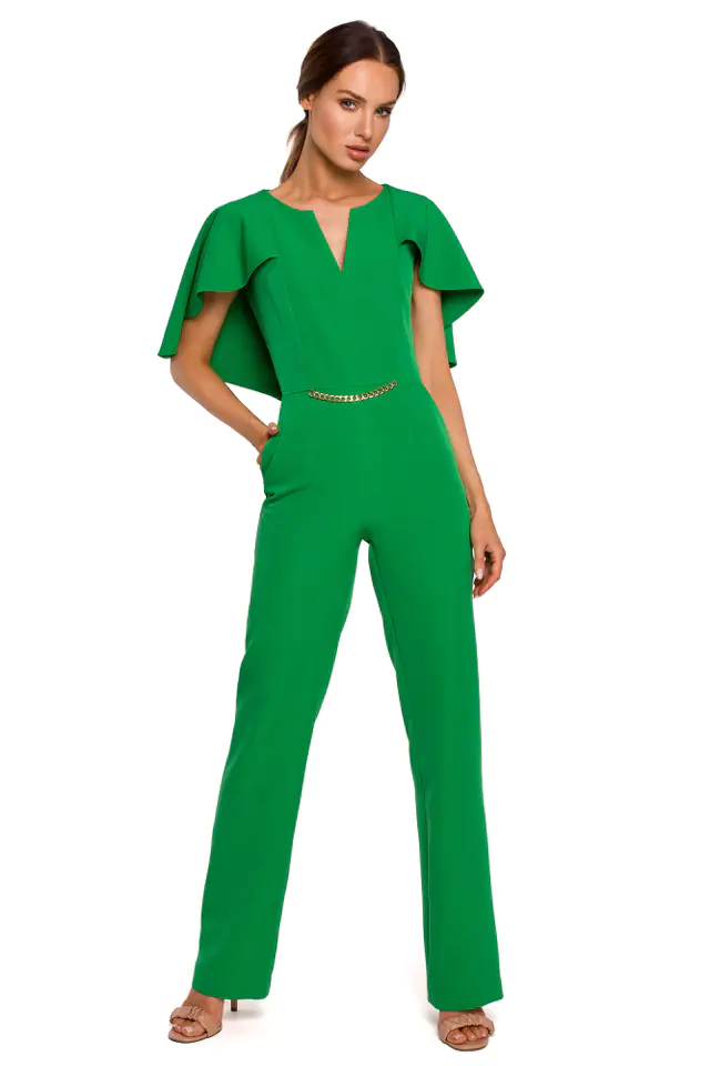 ⁨M670 Overalls with cape - green (Green, Size XXL (44))⁩ at Wasserman.eu