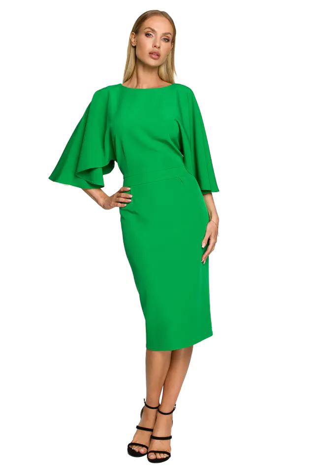 ⁨M700 Pencil dress with wide sleeves - juicy green (Green, Size M (38))⁩ at Wasserman.eu