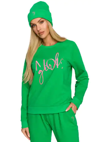 ⁨M709 Beanie with embroidery MOE GIRL - juicy green (Green, One size one-size)⁩ at Wasserman.eu