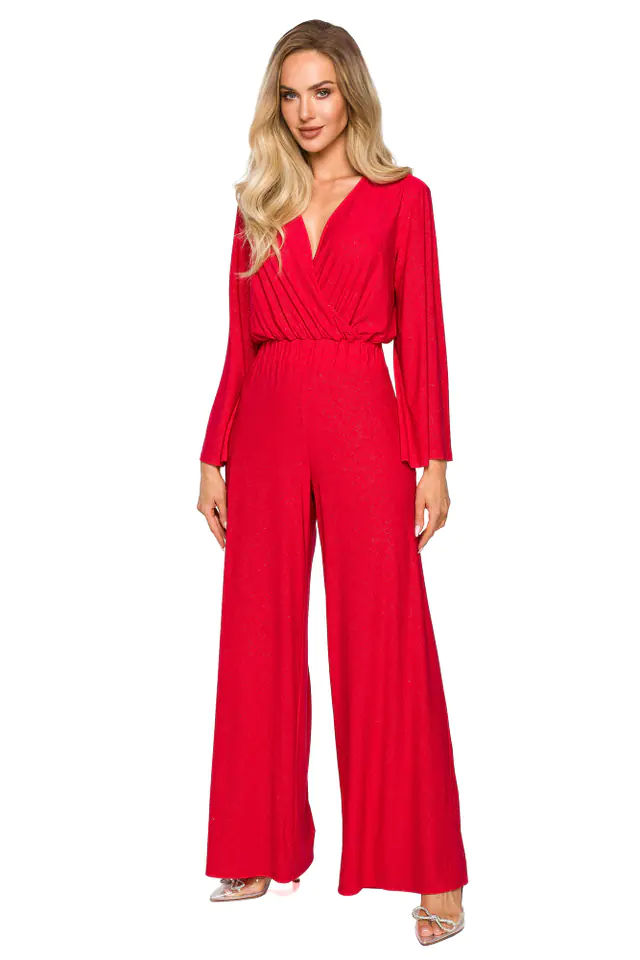 ⁨M720 Overalls with envelope neckline - red (Red, Size M (38))⁩ at Wasserman.eu