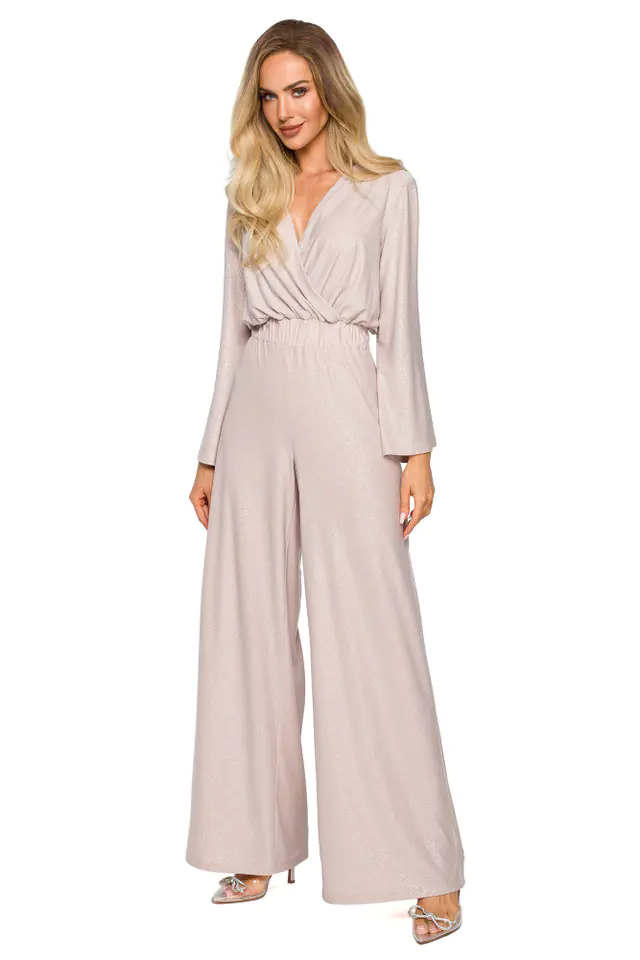 ⁨M720 Overalls with envelope neckline - champagne (Light beige, Size XL (42))⁩ at Wasserman.eu