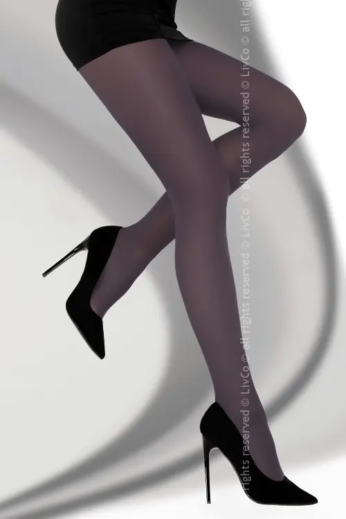 ⁨Marcela 40 DEN Plum Tights (Plum color, Size 2)⁩ at Wasserman.eu