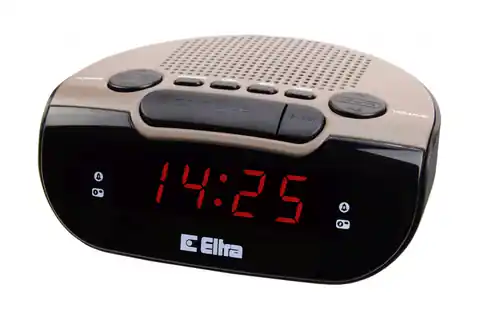 ⁨Alarm clock radio ZEBU 06PLL Black/Khaki⁩ at Wasserman.eu
