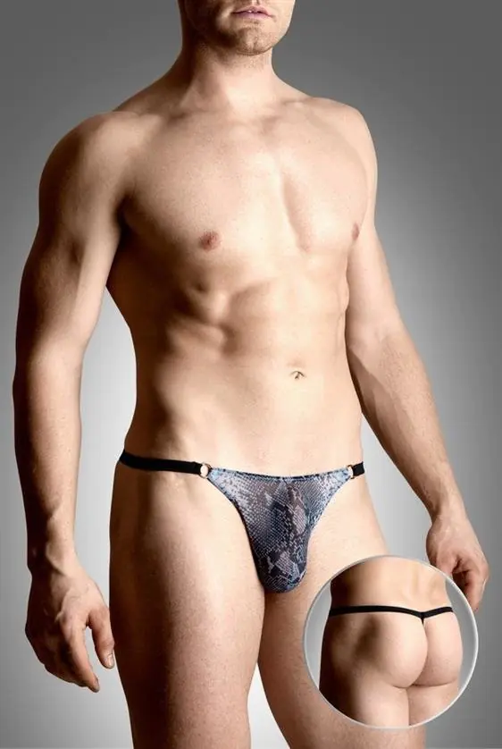 ⁨Mens thongs 4488 wężowy (kolor wężowy, rozmiar S/L)⁩ w sklepie Wasserman.eu