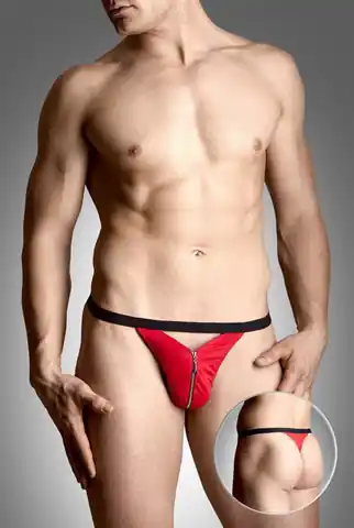 ⁨Mens thongs 4497 red (Red, Size S-L)⁩ at Wasserman.eu