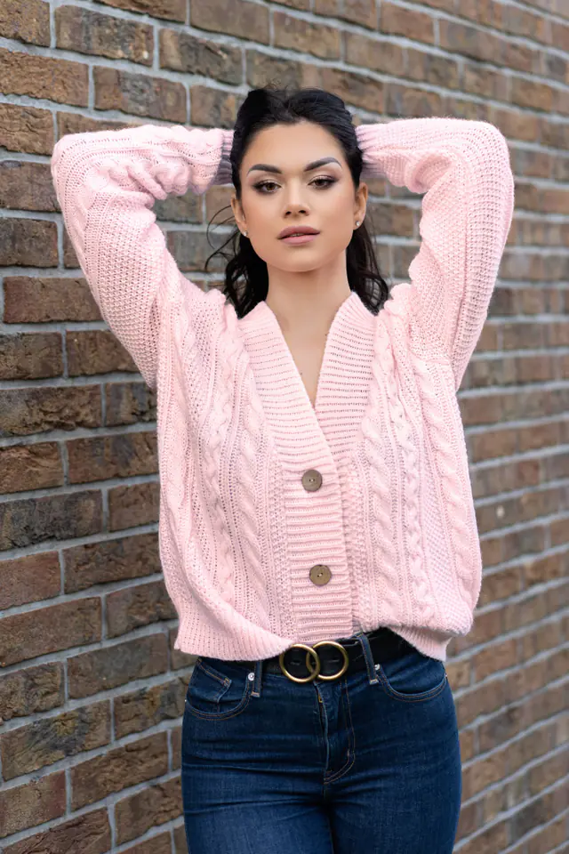 ⁨Mirila Powder sweter (kolor różowy, rozmiar L/XL)⁩ w sklepie Wasserman.eu