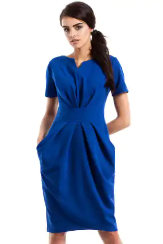 ⁨MOE234 Sukienka chabrowa (kolor chaber, rozmiar M)⁩ w sklepie Wasserman.eu