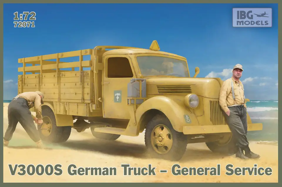 ⁨Plastic model V3000 S German truck General service⁩ at Wasserman.eu