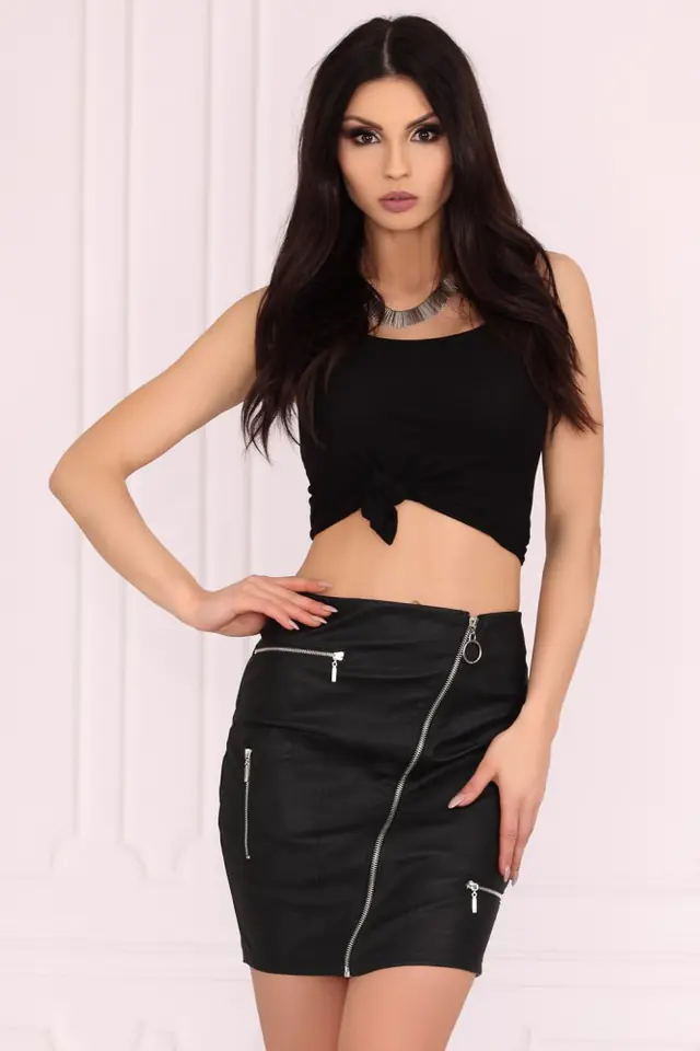 ⁨Pearliema Black skirt (Black, Size M (38))⁩ at Wasserman.eu