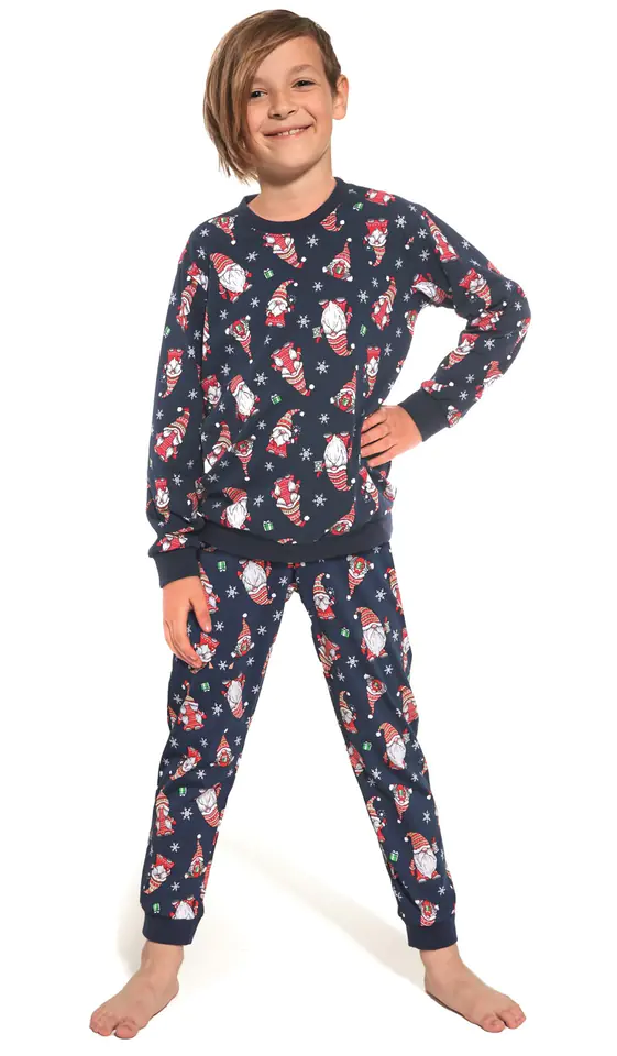 ⁨CORNETTE PAJAMAS CHŁ 264/140 GNOMES 3 (Color: jeans, size 122-128)⁩ at Wasserman.eu