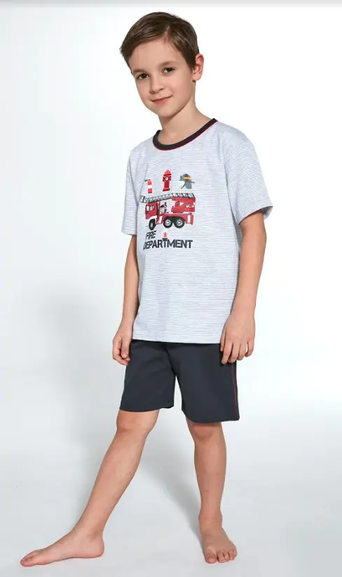 ⁨PAJAMAS CORNETTE CHŁ 473/88 FIRE (Colour grey melange, size 122-128)⁩ at Wasserman.eu
