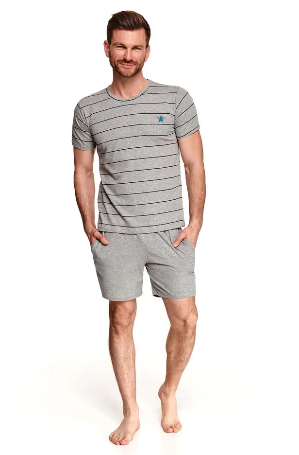 ⁨PIŻAMA TARO 2513 BRUNO SS21 (kolor melange - grey, rozmiar XXL)⁩ w sklepie Wasserman.eu