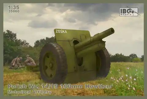 ⁨Plastic model Polsk Wz.14 / 19 100 mm Howitzer-Motorized Ar⁩ at Wasserman.eu
